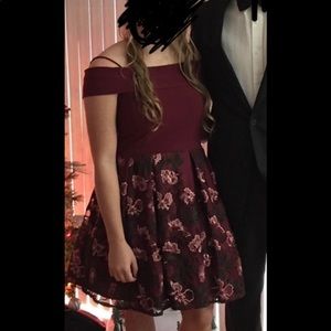 Burgundy Short Formal Dress